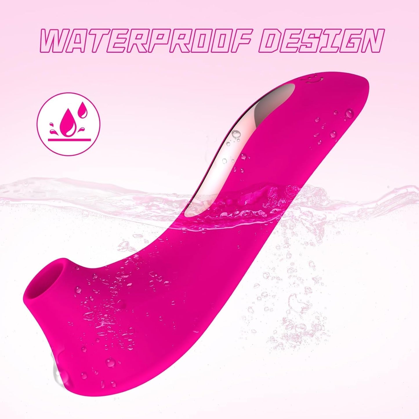 StellarBlush Mini Wand Suction Vibrator | 10 Modes