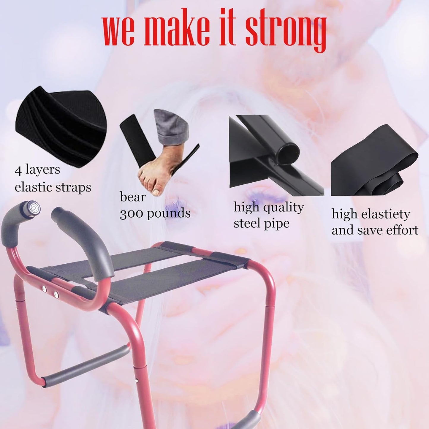 ScarletBounce Sex Chair with Armrests