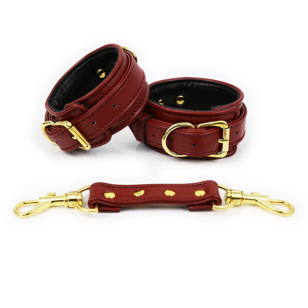 New Leather Handcuffs Ankle Cuffs And Boutique Chain Toys