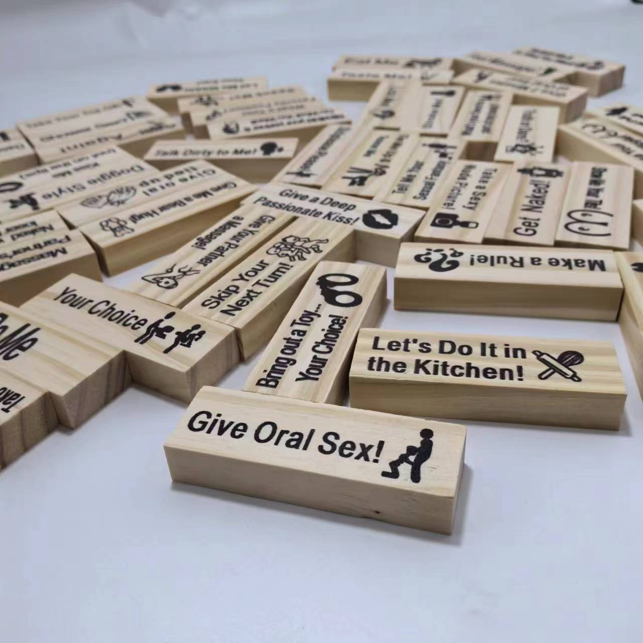 Game Night Intimacy Block Tower/Jenga Game