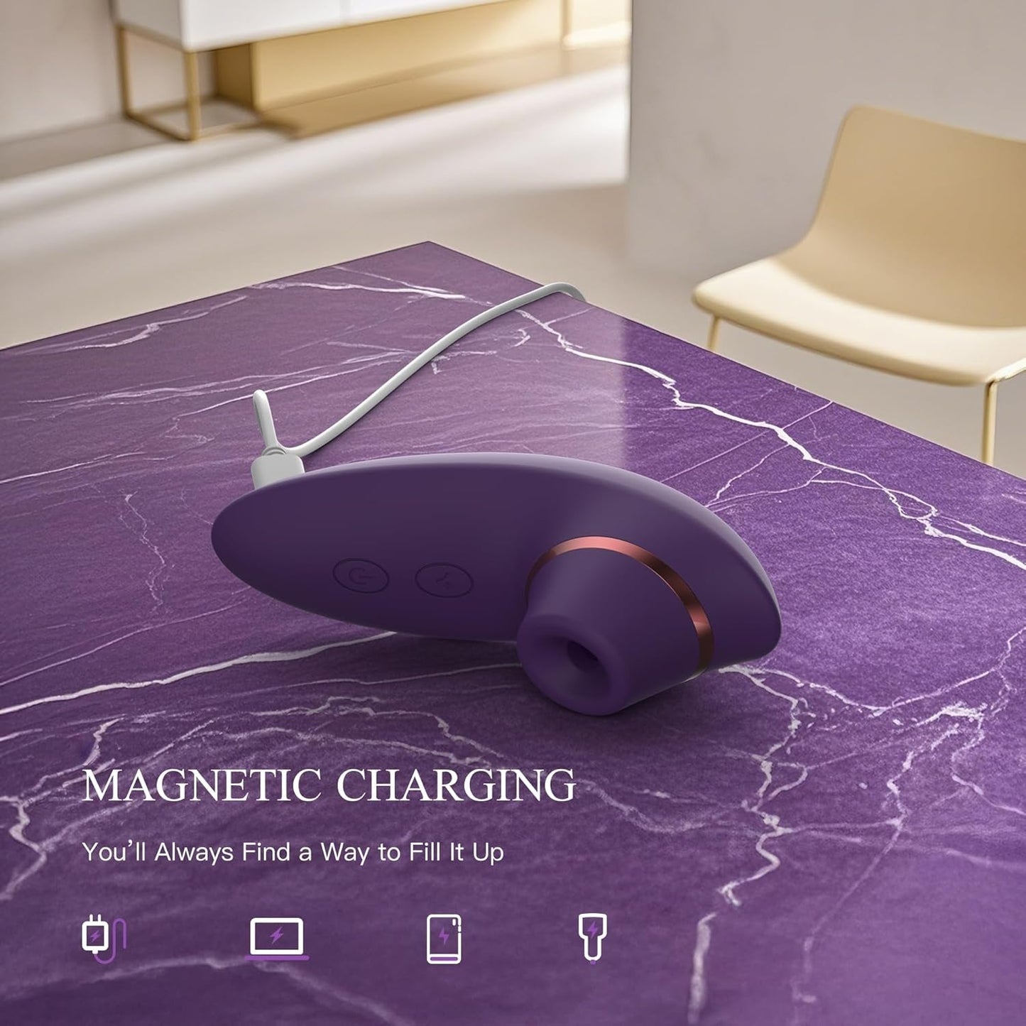 BloomAero Suction Clitoral & Nipple Vibrator