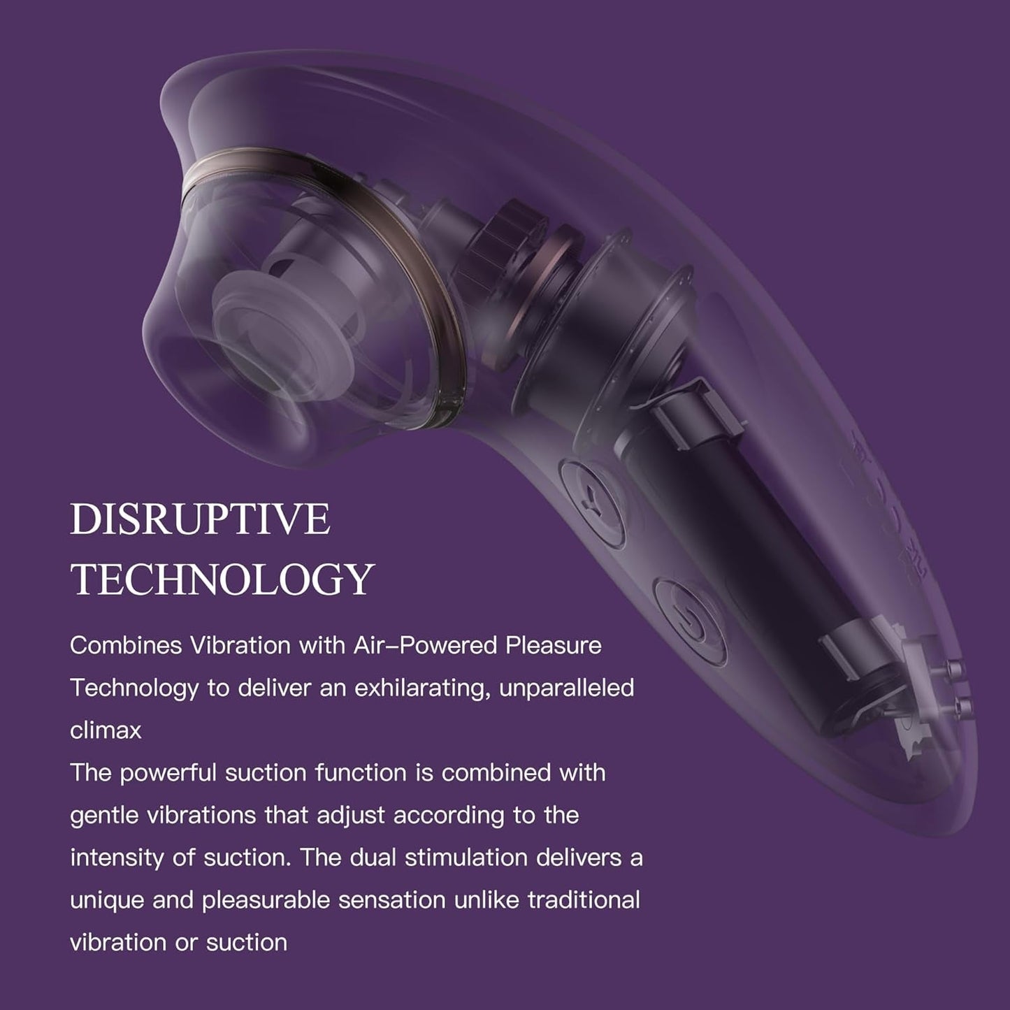 BloomAero Suction Clitoral & Nipple Vibrator