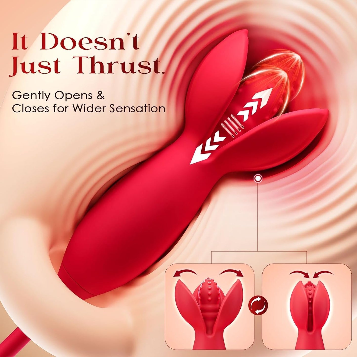 BloomRose AI Duo Sucking Vibrator & Thrusting Dildo
