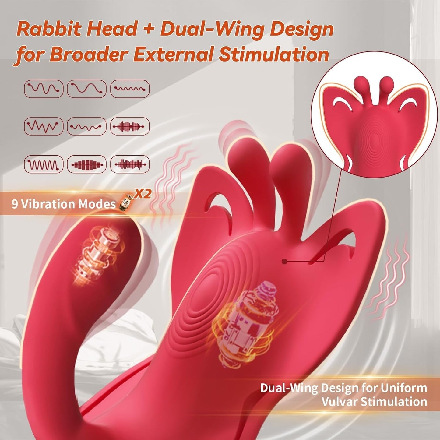DualWave Butterfly Couples Vibrator with App Control