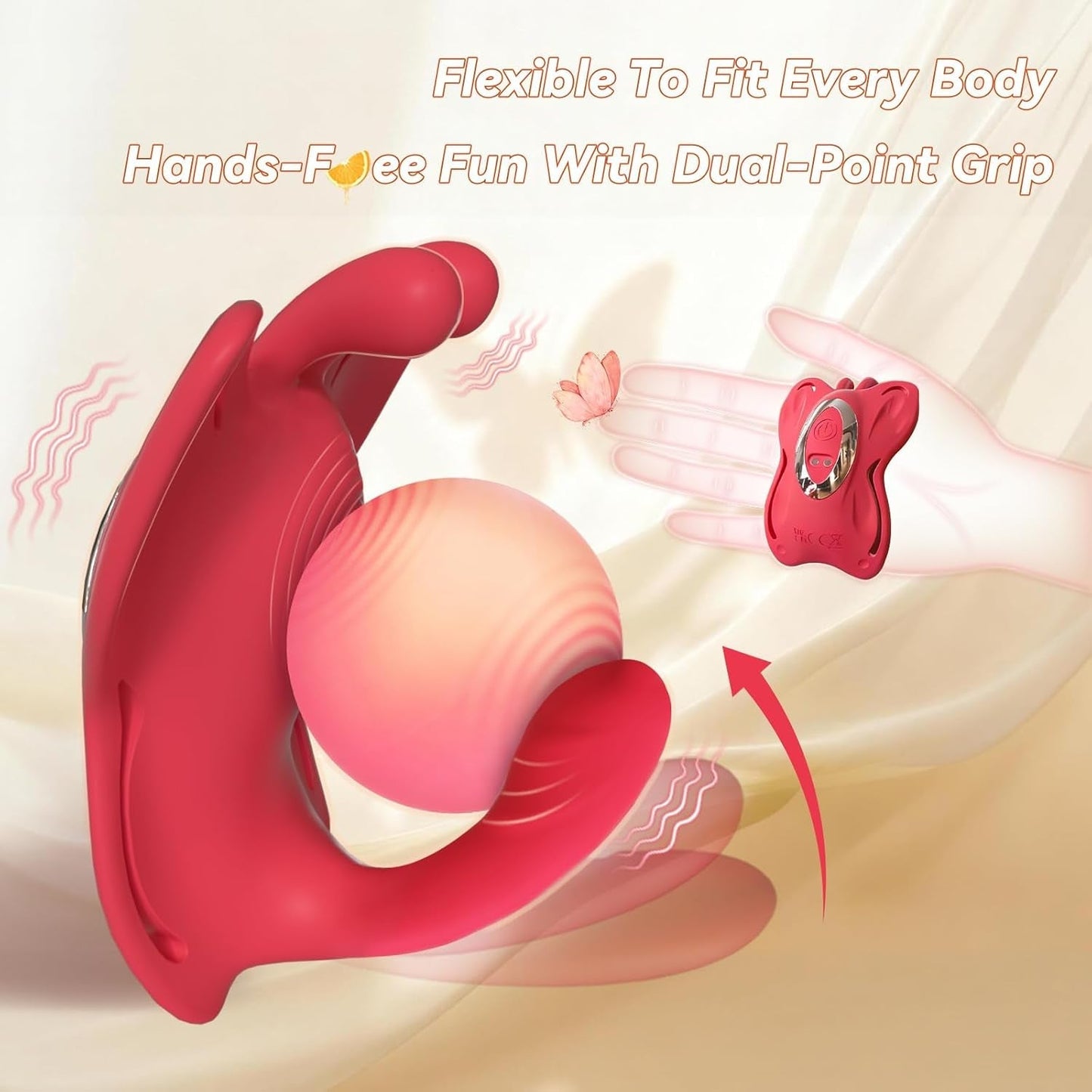 DualWave Butterfly Couples Vibrator with App Control