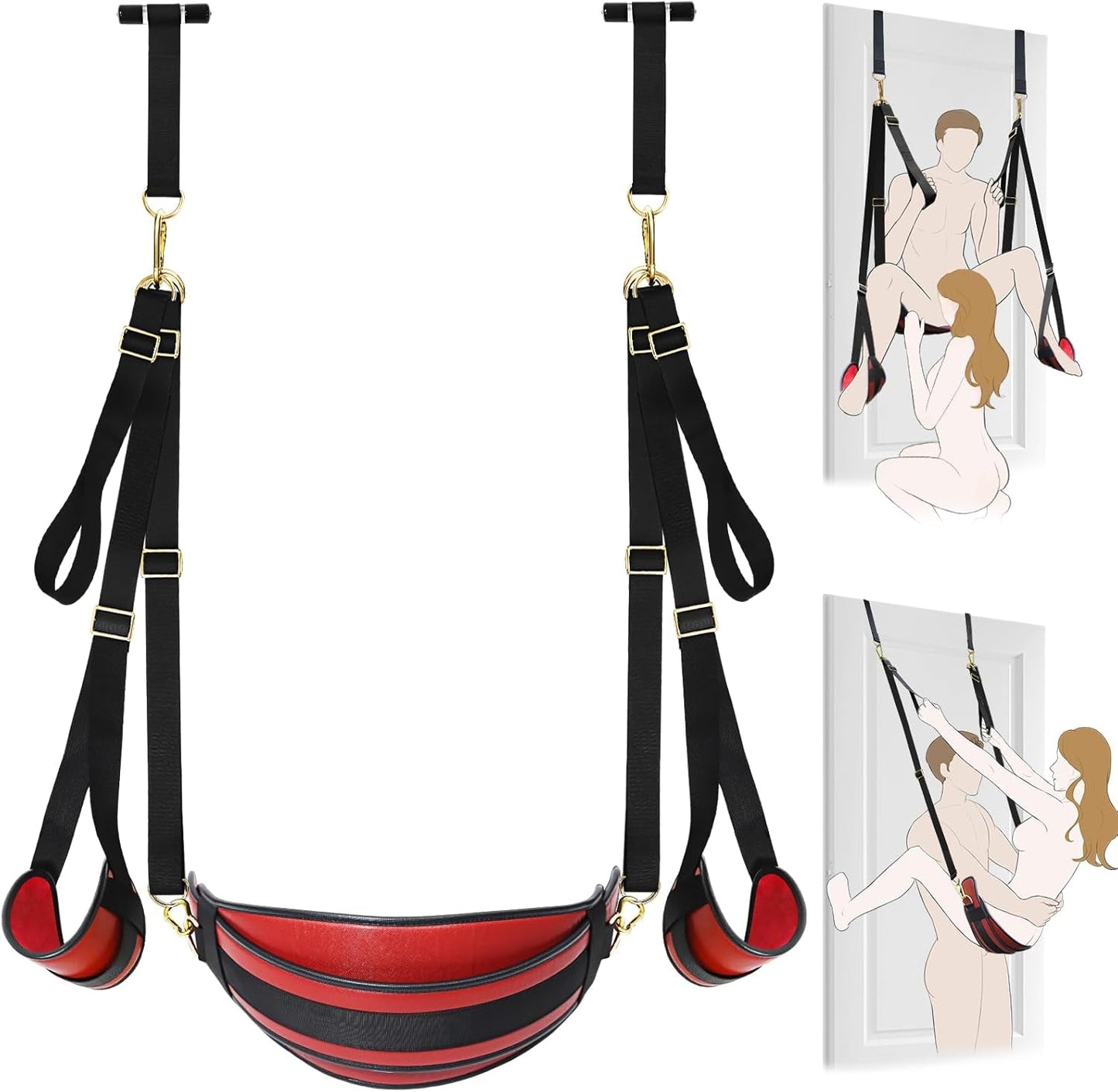 CrimsonLock Door & Thigh Restraints Sex Swing