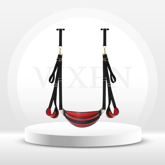 CrimsonLock Door & Thigh Restraints Sex Swing