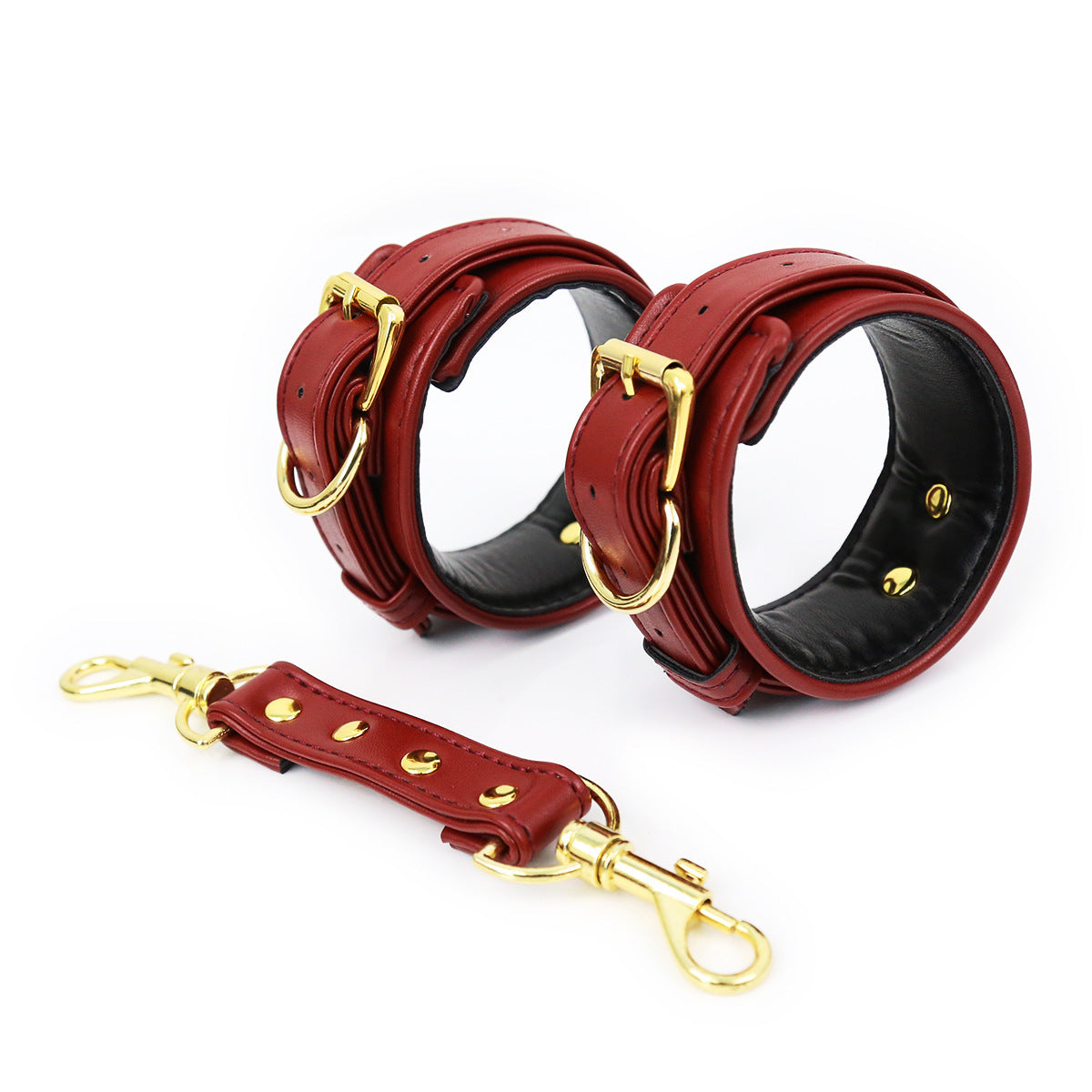 New Leather Handcuffs Ankle Cuffs And Boutique Chain Toys
