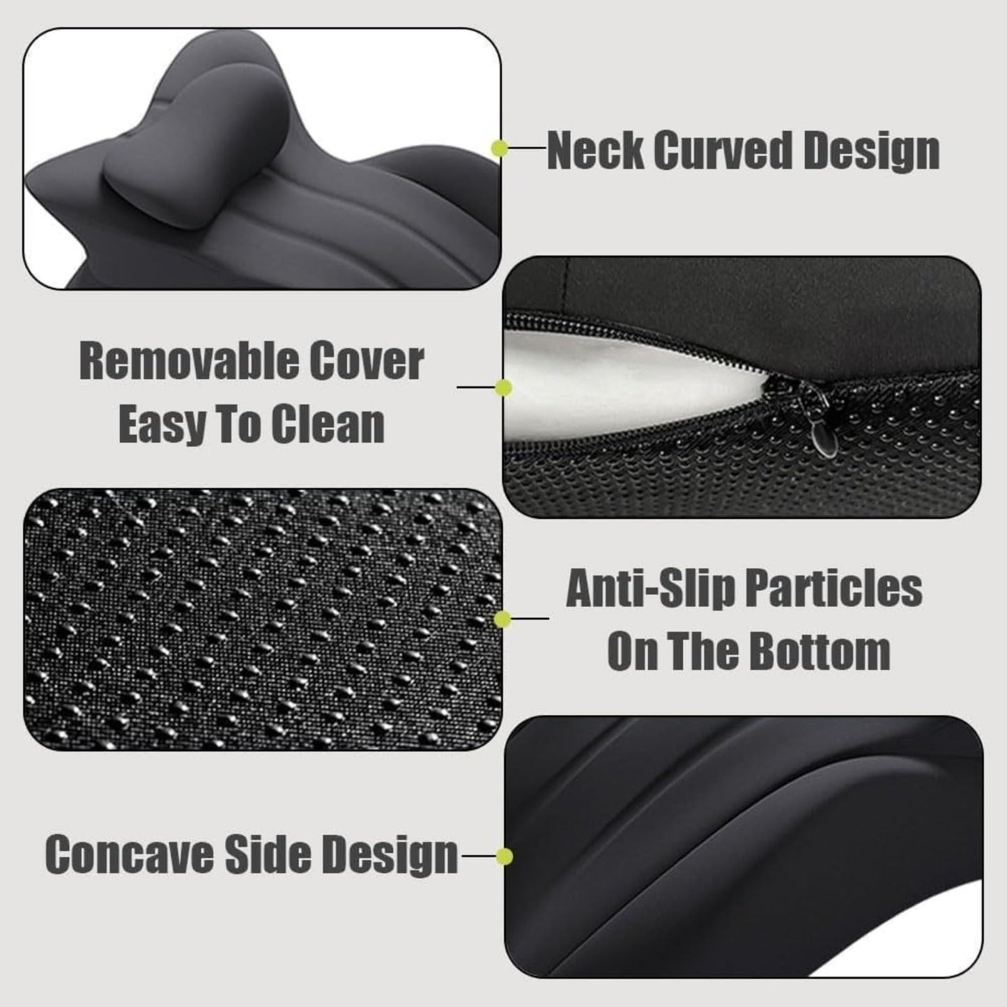 Grey Couples Intimate Support Wedge Pillow