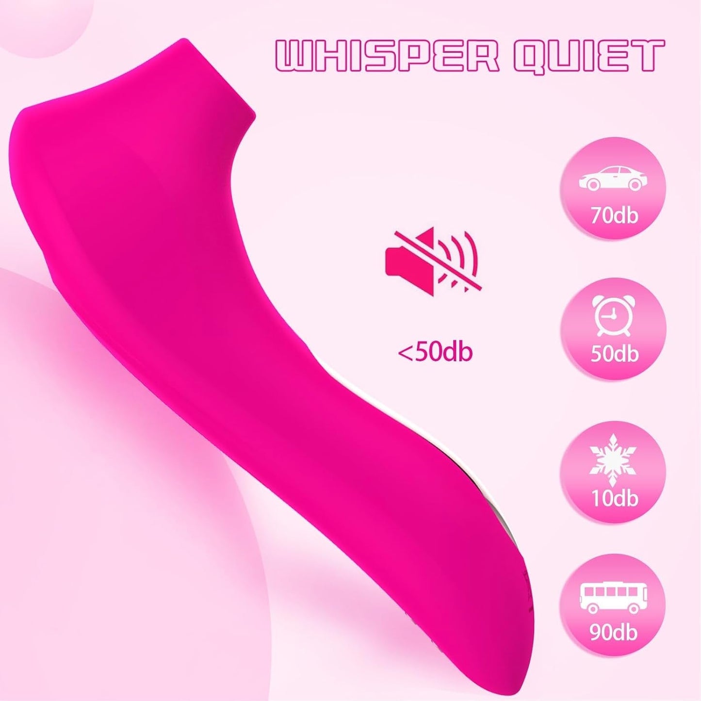 StellarBlush Mini Wand Suction Vibrator | 10 Modes