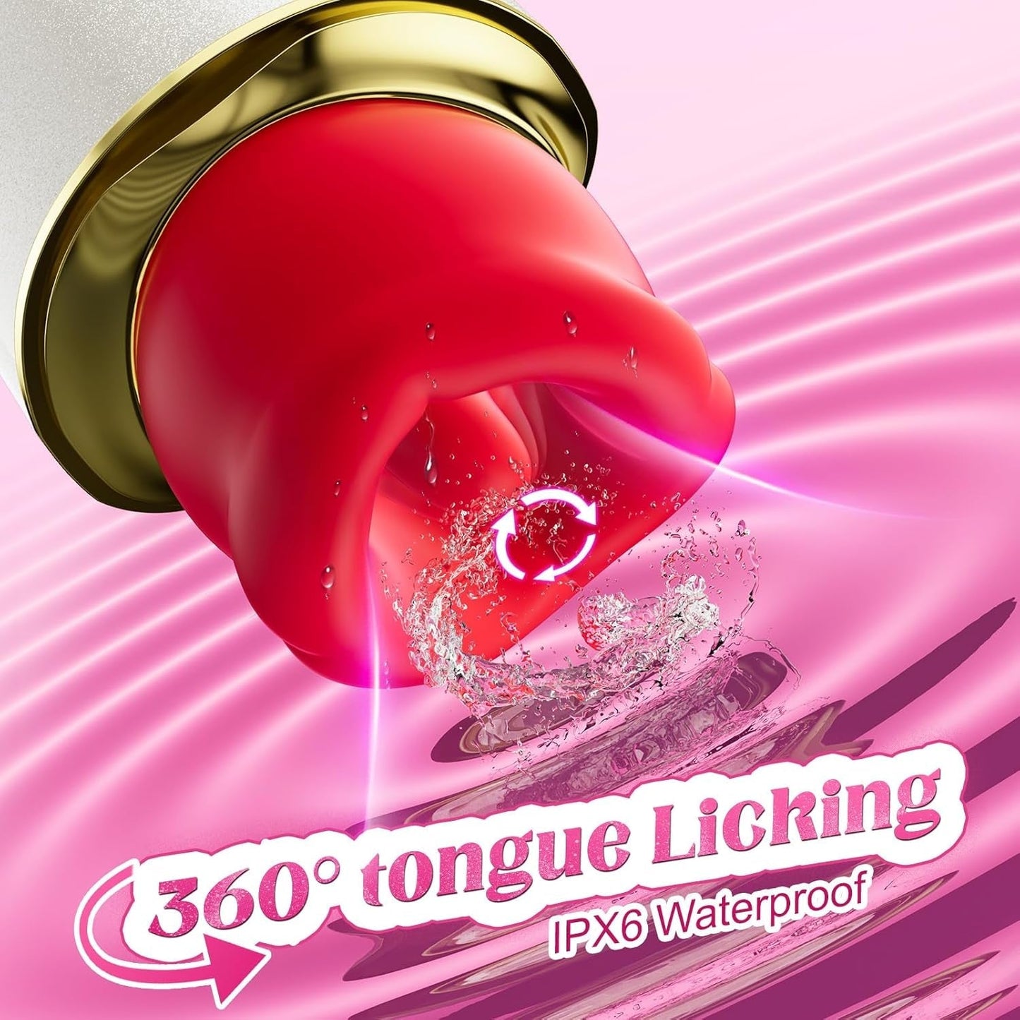 RoseAura 3-in-1 Rose Suction Tongue Vibrator