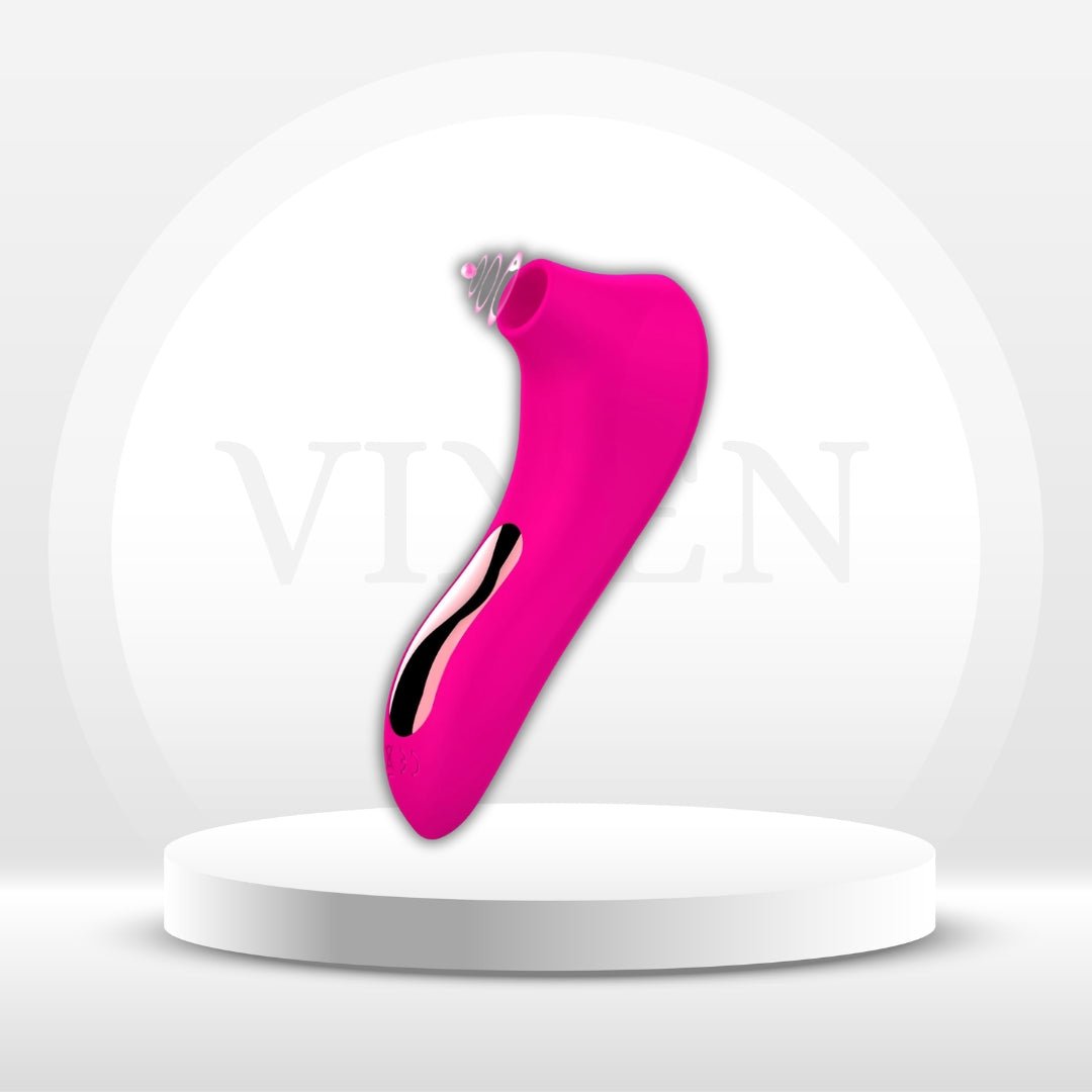 StellarBlush Mini Wand Suction Vibrator | 10 Modes