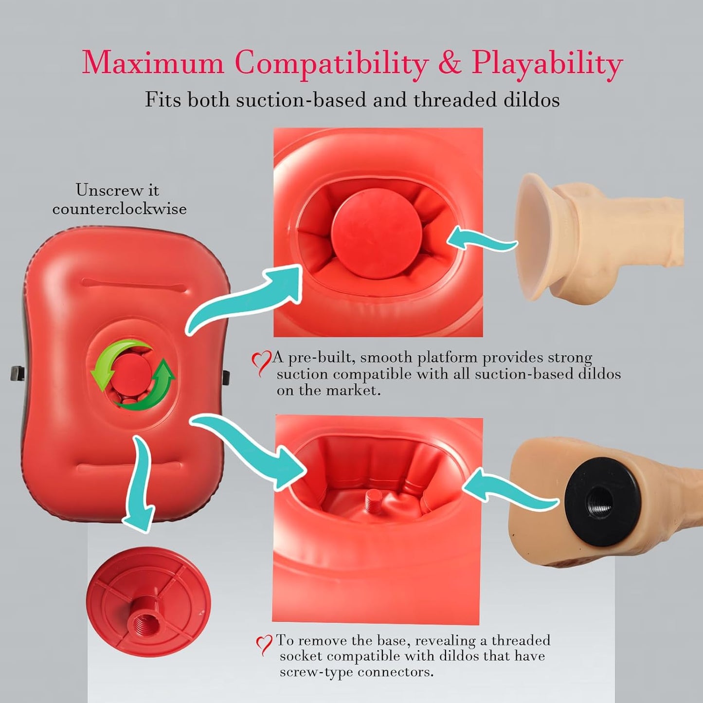 ThrustNest Inflatable Dildo Mount Sex Cushion